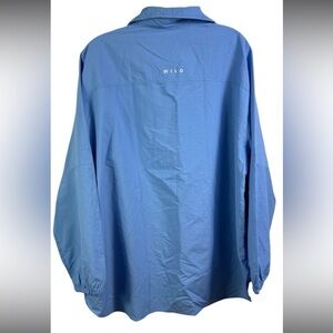 WILO Parachute Shirt Jacket Nylon Women Size Medium Snap Front Zip pockets NWOT